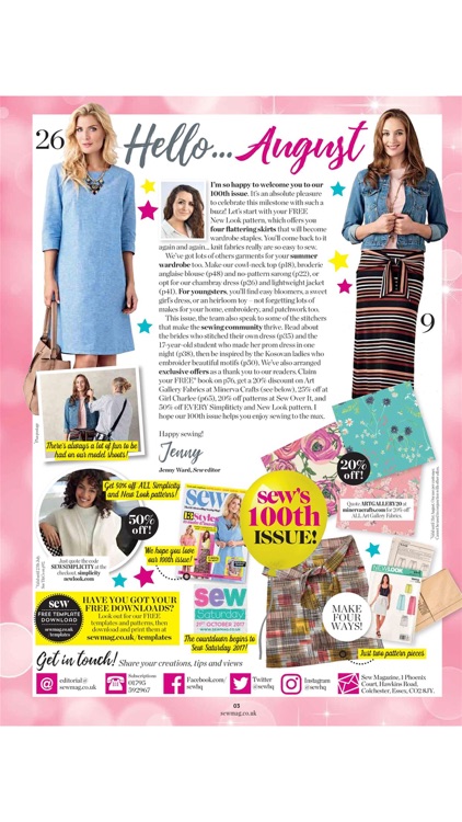 Sew Magazine – your complete guide to sewing, stitching and embroidery