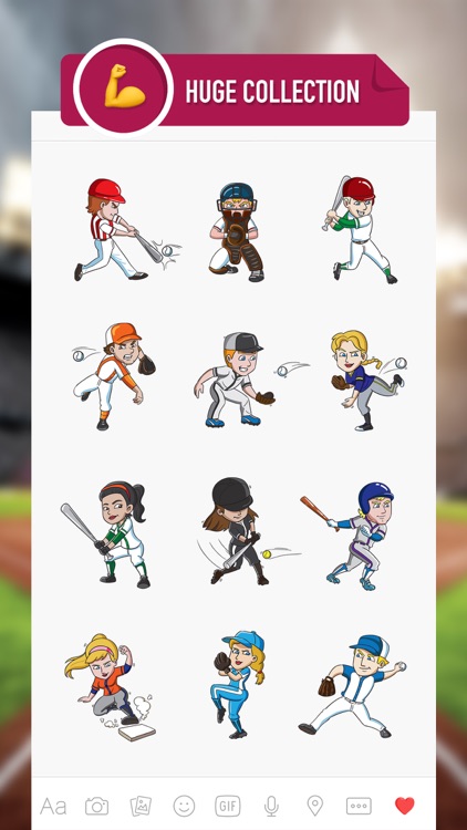 BaseballMoji - baseball emojis & stickers pack