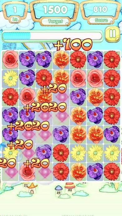 Screenshot #1 pour Flower Link Puzzle - Pop & Smash Match Game