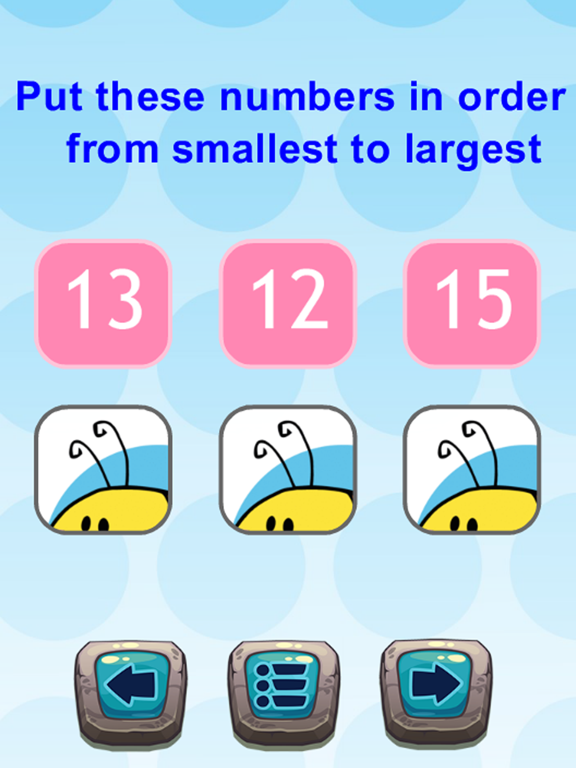 First Grade Math Worksheets Number Ordering Games iPad screenshot