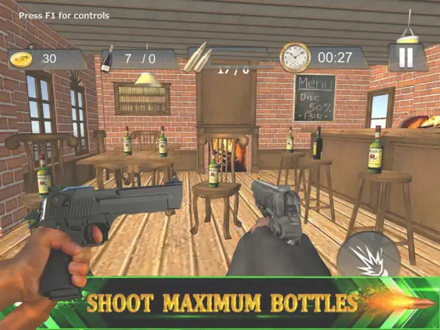 Bar Bottle Shoot Game, game for IOS