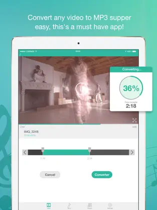 Catturare 4 Video to MP3 Converter & Convert videos to audio iphone