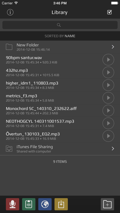 AudioShare - audio document manager Screenshot 1
