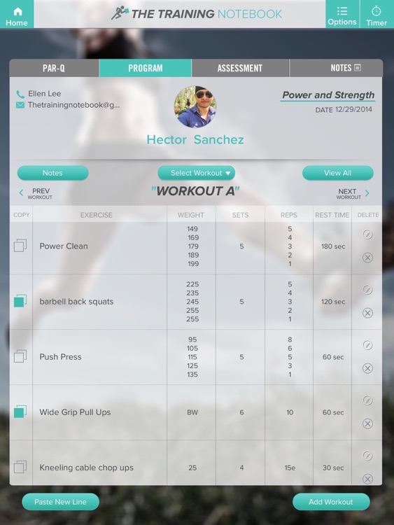 The Training Notebook