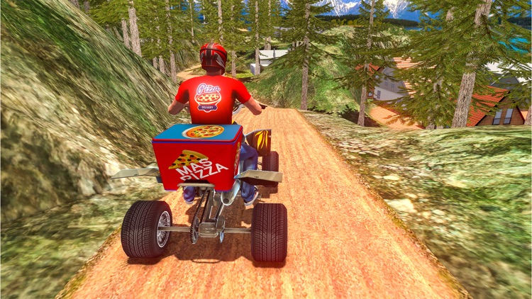ATV Quad Bike Pizza Delivery