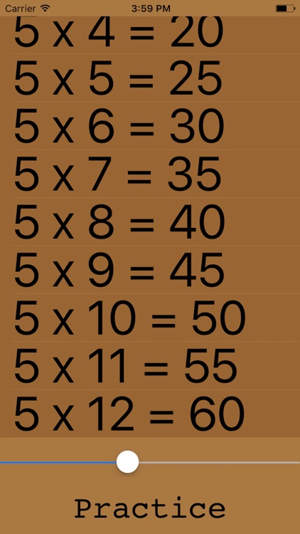Times Table - Simple