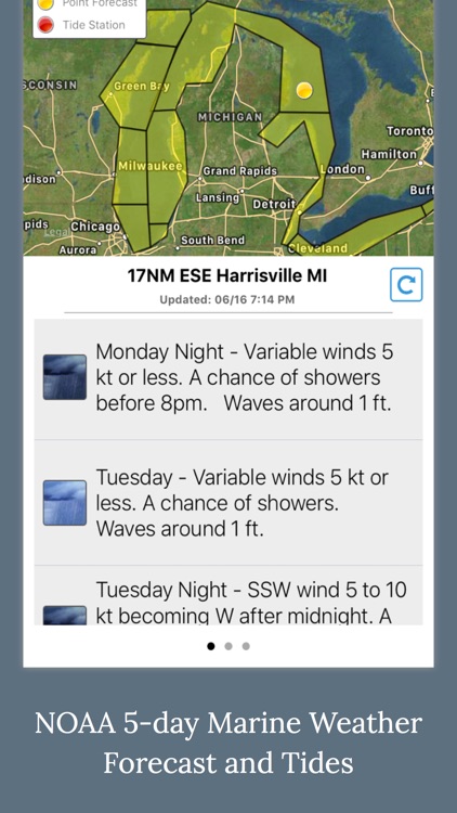 Boating Weather and Tides - NOAA 5-day WX Forecast