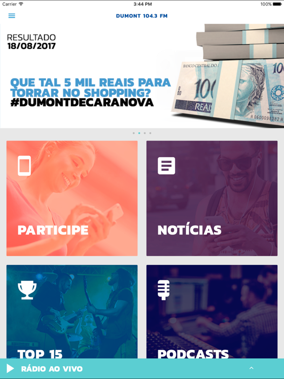 Dumont FM iPad screenshot 2 - Music app