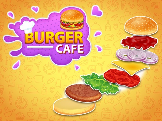 Burger Cafe - Cooking King Master iPad screenshot