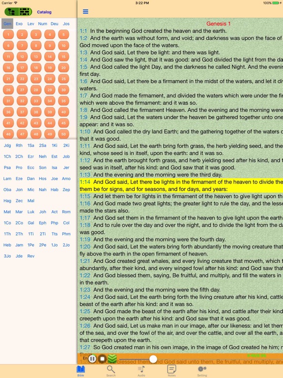 Screenshot #6 pour King James Version - KJV - Holy Bible Audio Book
