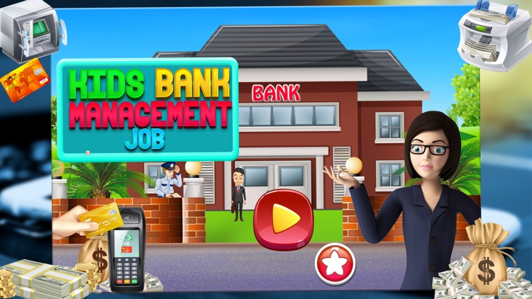 Kids Bank Management Job – Cashier Game