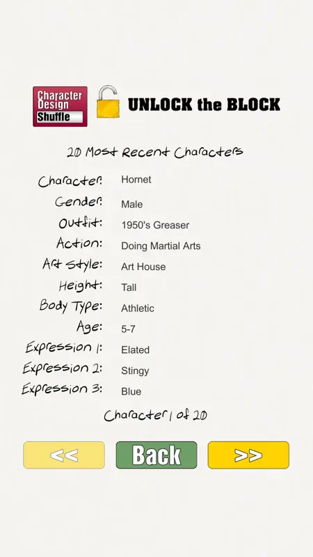 Character Design Shuffle By Silver screenshot 3 of 3