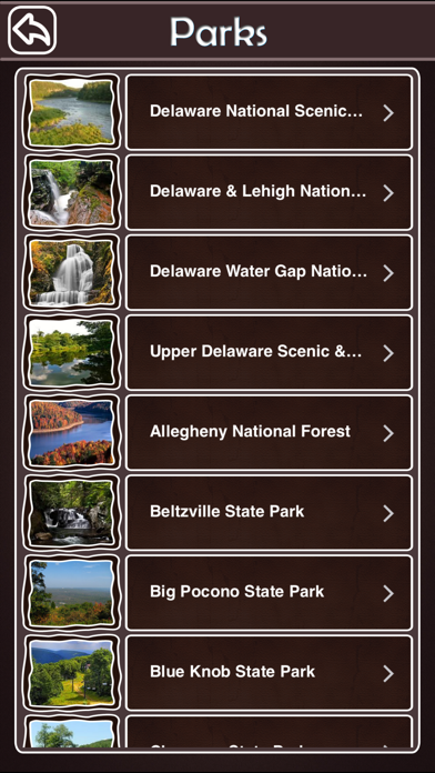 Pennsylvania National & State Parks Screenshot