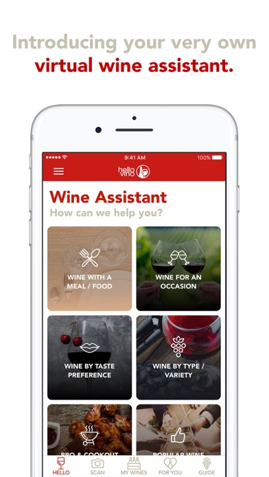 Screenshot #1 pour Hello Vino: Wine Assistant