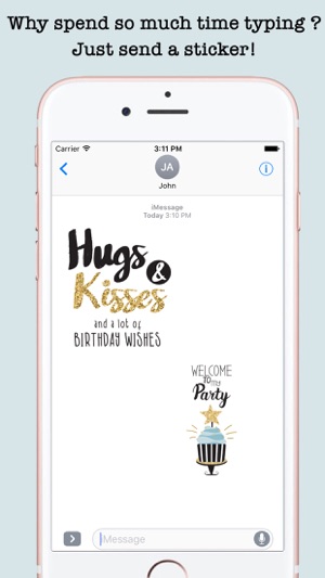 Happy Birthday Card Wishes For iMessage(圖2)-速報App
