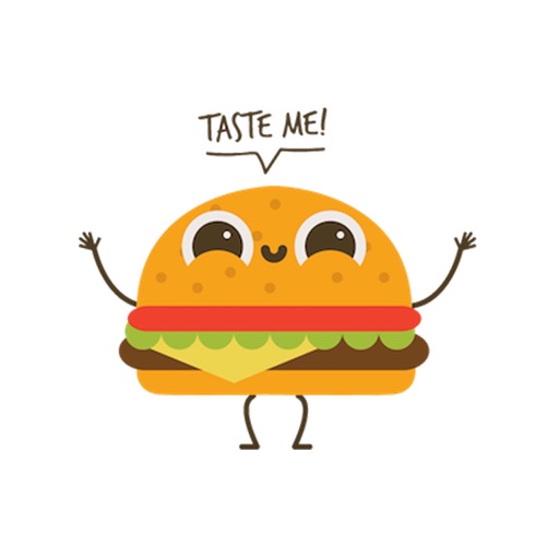 Cute Burger Sticker icon