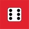 App for rolling dice with light 2D user interface and nice sound effects