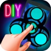 Craft Neon Fidget Spinner - DIY