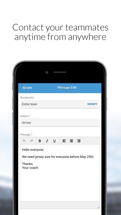 MonClubSportif Screenshot