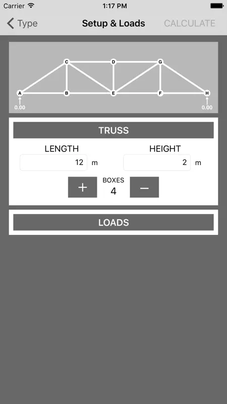 Truss Calculator / Cálculo de cerchas screenshot 2 of 4