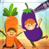 Vegetable Coloring & Vocab - Fun finger painting App Delete