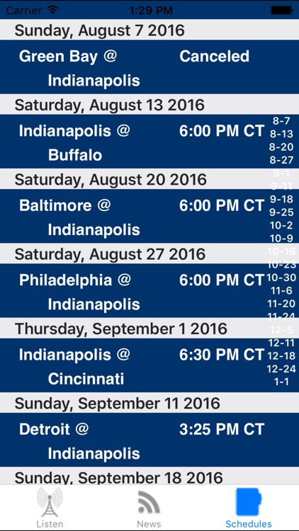 Indianapolis Football - Radio, Scores & Schedule screenshot-3