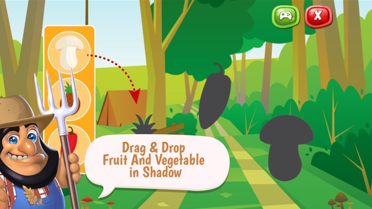 Fruits And Vegetable Vocabulary Puzzle Games