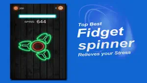 Fidget Hand Spin Neon Glow screenshot #1 for iPhone