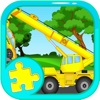 Crane Truck Jigsaw Puzzle Games Education