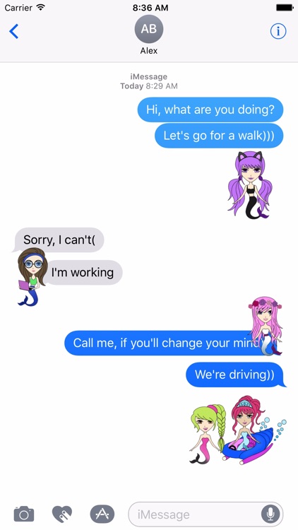 Funny Mermaids Stickers