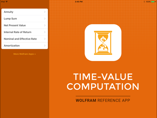 Screenshot #4 pour Wolfram Time-Value Computation Reference App