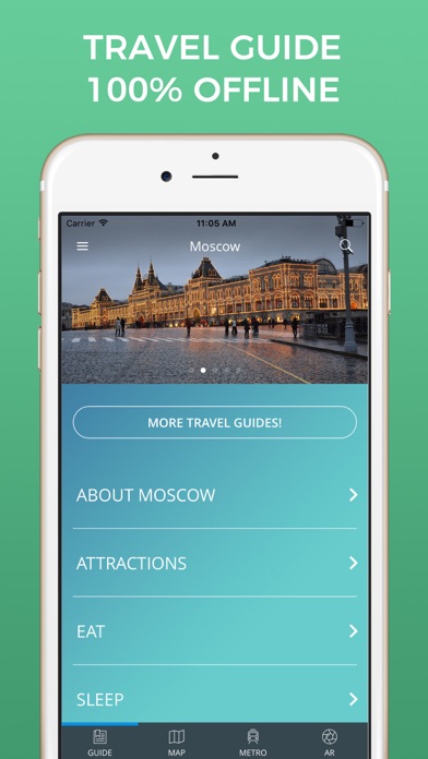 How to cancel & delete Moscow Travel Guide with Offline Street Map from iphone & ipad 1