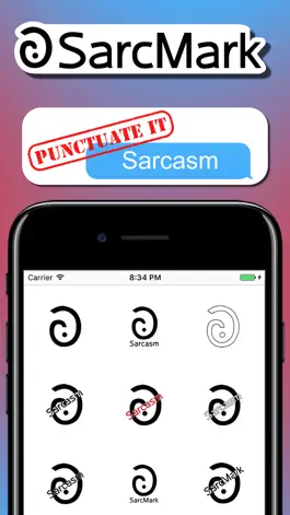 Game screenshot SarcMark - Sarcasm Punctuation Stickers mod apk
