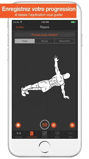 Capture d'écran de Fitness Point. sur iPhone 3