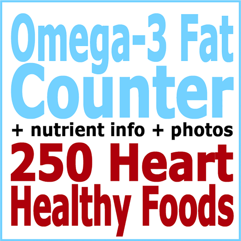 Omega-3 Counter and Tracker for Healthy Food Diets