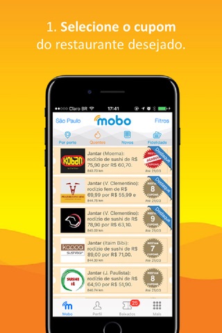 Mobo Cupons para Restaurantes screenshot 2