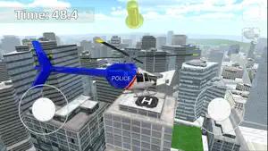 Police Helicopter Simulator: City Flying screenshot #1 for iPhone