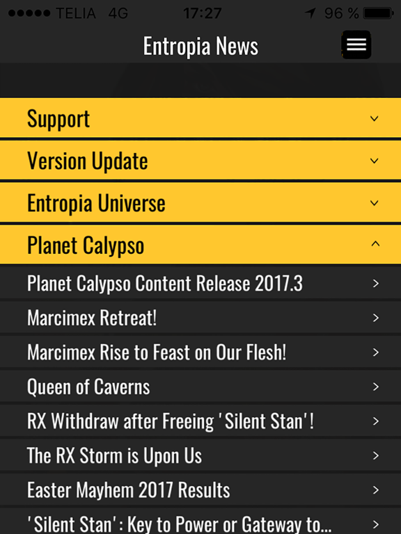 Entropia Pocket iPad screenshot 4 - Entertainment app