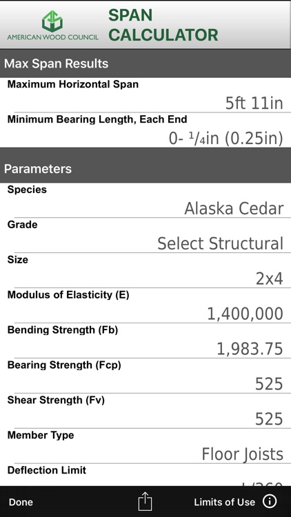 Span Calc