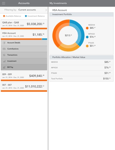 My Benefits Accounts screenshot 2