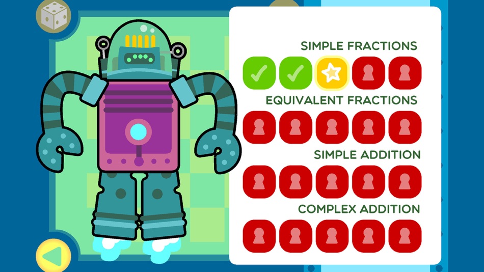 #5. Robo Math Fractions Lite (iOS) Podle: madebyeducators