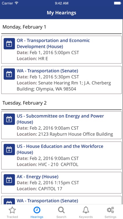 TrackBill: Congress & State Government Legislation screenshot-3