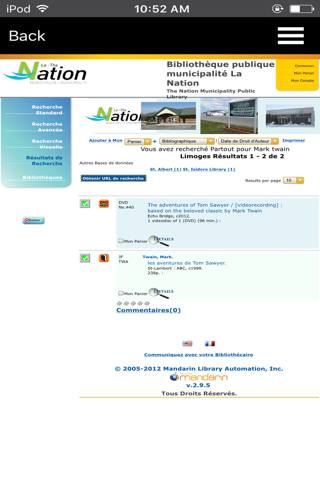 Nationbiblio screenshot 2