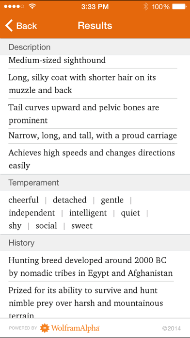 Screenshot #3 pour Wolfram Dog Breeds Reference App