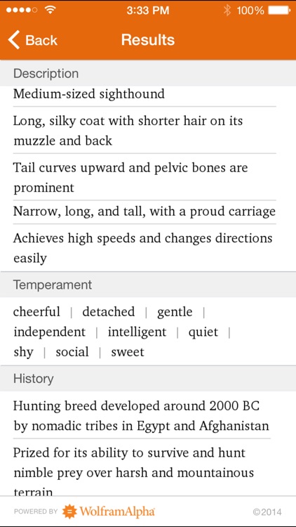 Wolfram Dog Breeds Reference App