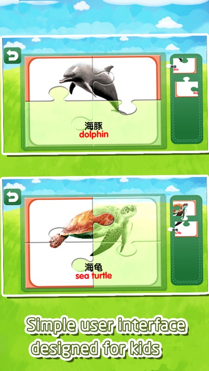 Flashcards jigsaw puzzles game for kids and baby