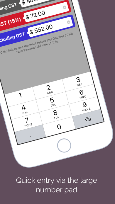 Screenshot #2 pour GST Kiwi - New Zealand Goods and Services Tax Calc
