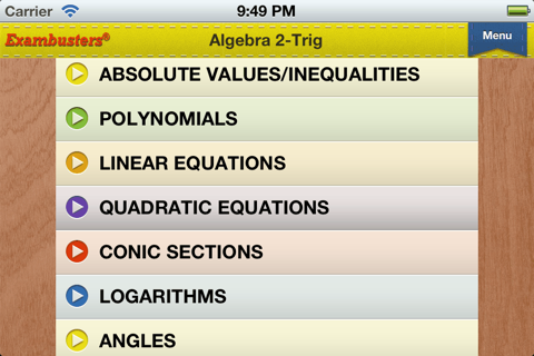 Praxis II Math Content Flashcards Exambusters screenshot 3