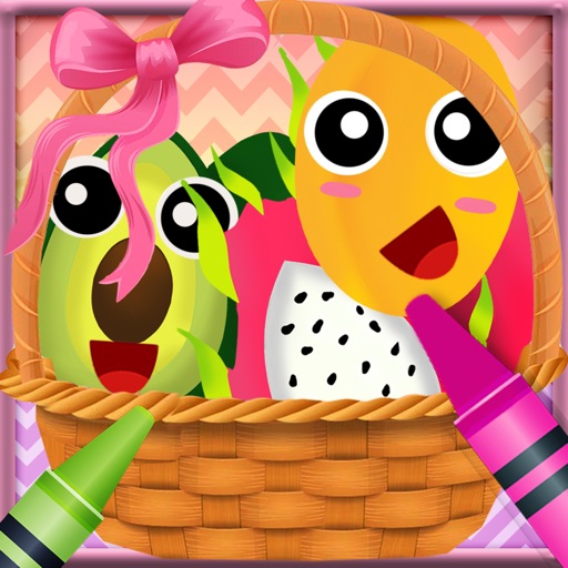 Fruit Vocab & Paint Game 2 - Artstudio for kids icon
