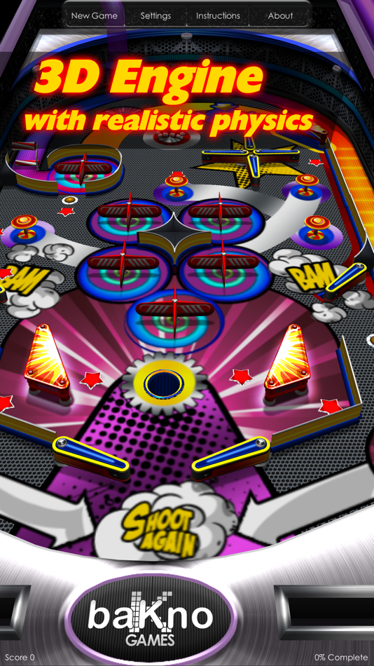 #1. Pinball. (iOS) 由: baKno Games